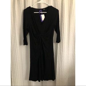 Long sleeved maternity dress